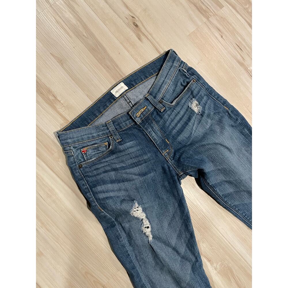 Hudson Krista Skinny Crop distressed jeans size 27 - Picture 3 of 6